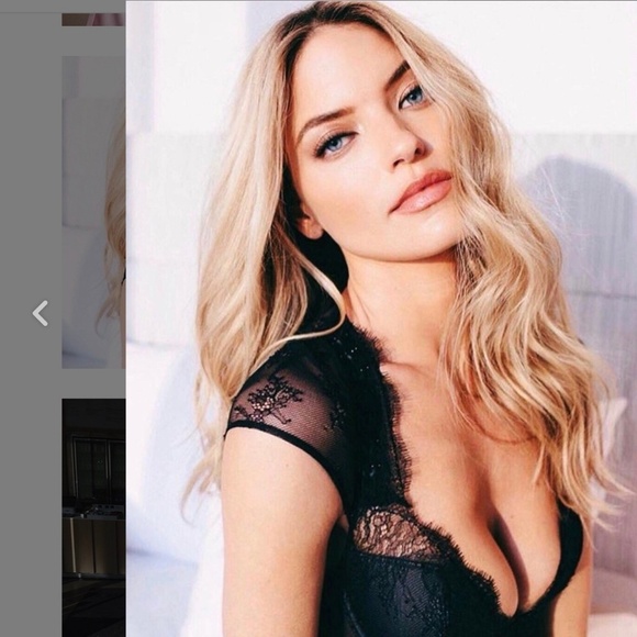 Medium Victoria Secret Very Sexy Bodysuit Teddy Black Eyelash Lace Top Shirt - Picture 4 of 11